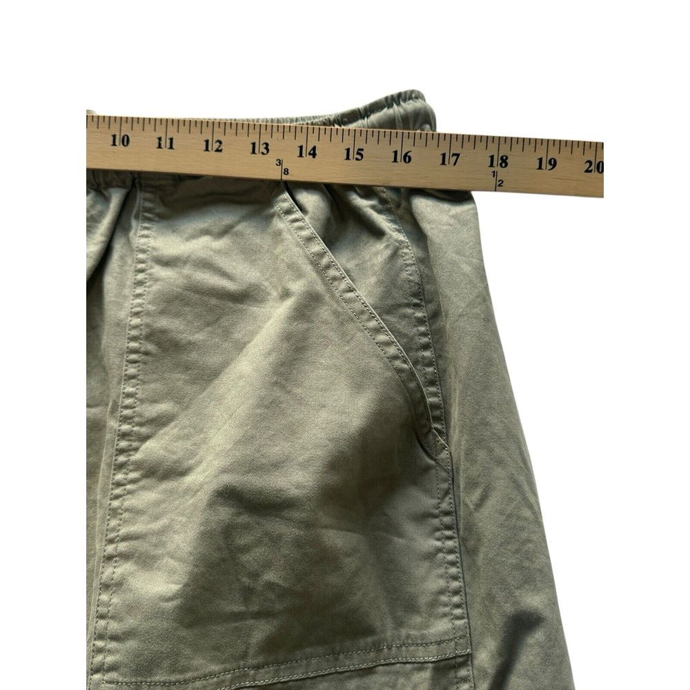 Abercrombie Fitch Large‎ Vol 28 Utility Wide Leg Cargo Pants Army Green #ST1-5 - Picture 4 of 11
